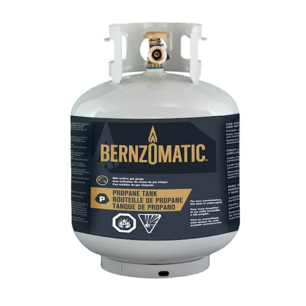 Bernzomatic - 20 lb Steel Propane Cylinder with Gauge (Empty)