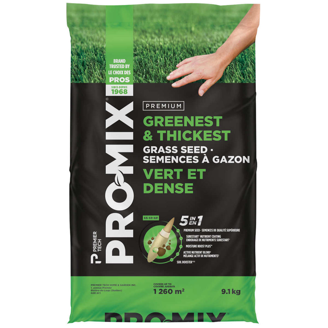 Pro-Mix - 5-in-1 Grass Seed, Greenest and Thickest