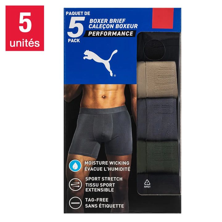 Puma - Boxers active, paquet de 5