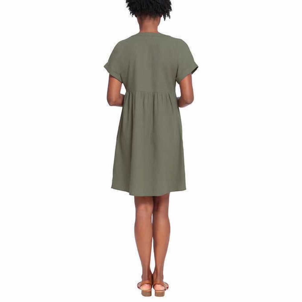 Briggs - Robe en lin mélangé