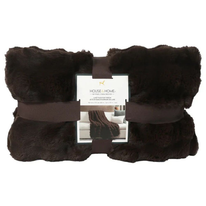 House & Home Faux Fur Throw