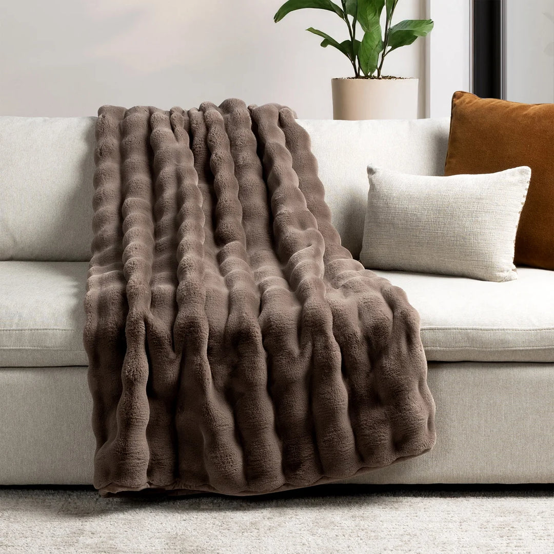 House & Home Faux Fur Throw