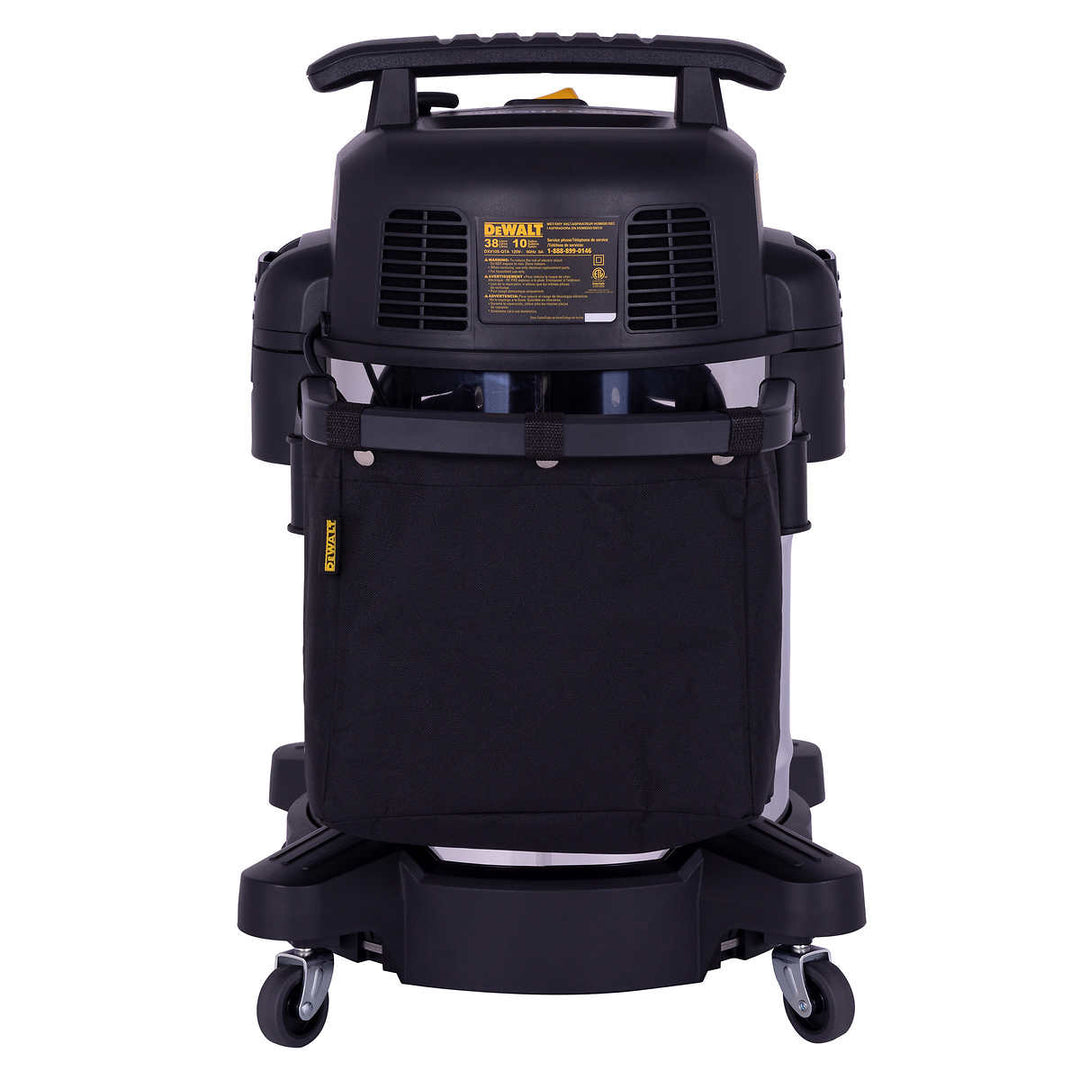 Dewalt 10 Gallon/38L Stainless Steel Quiet Wet/Dry Vacuum