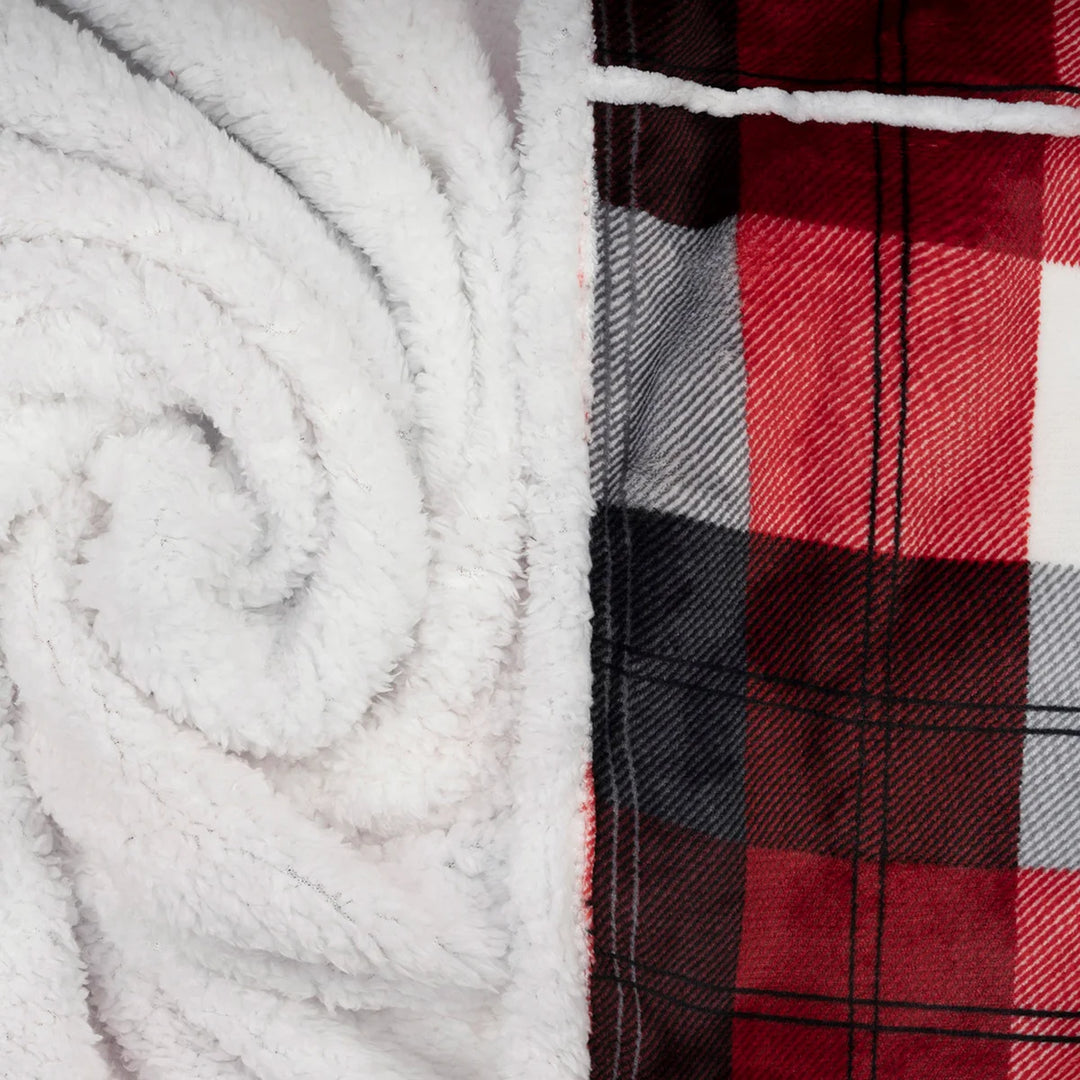 Life Comfort - Jeté à capuchon en sherpa