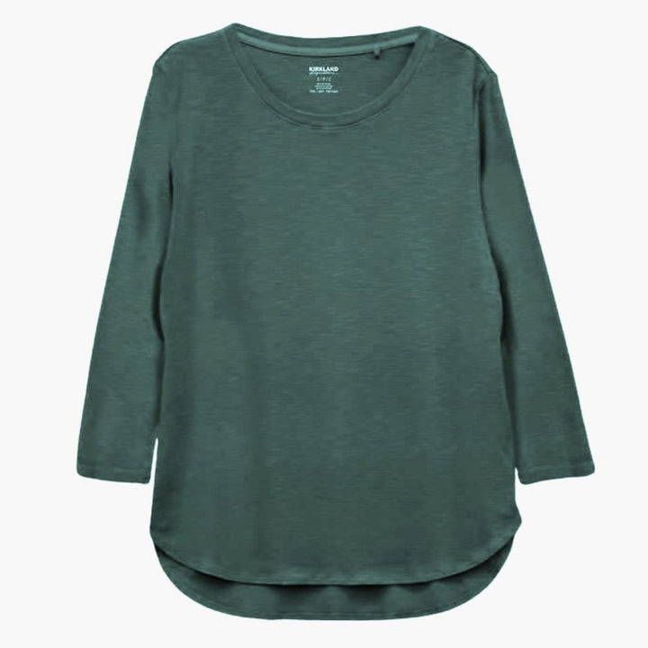 Kirkland Signature 3/4 Sleeve Slub Tee