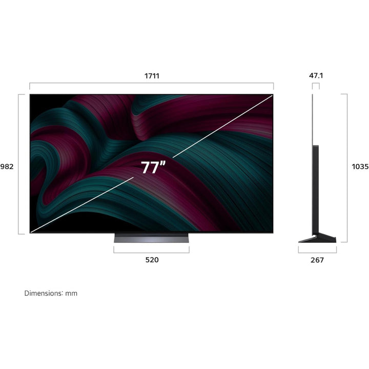LG - Téléviseur OLED 4K UHD classe 77 po - série OLEDC5