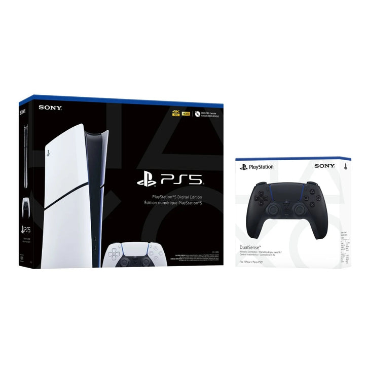 PlayStation 5 – Ensemble Console mince édition numérique / Rechargement DualSense