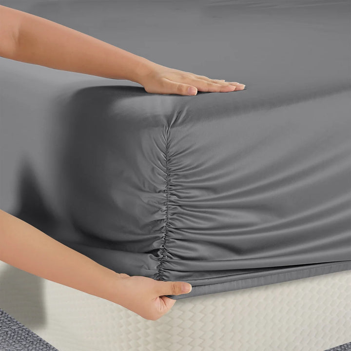 Hotel Signature Sateen - Ensemble de draps 6 pièces à contexture de 800 fils