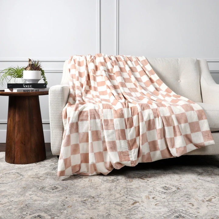 Life Comfort - Jeté douillet avec poche pour les pieds