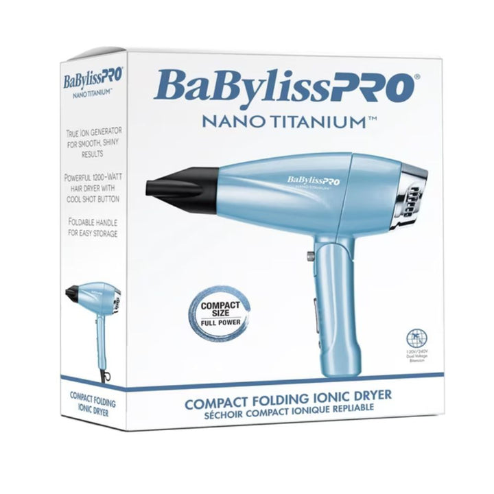 BabylissPRO - Sèche-cheveux compact ionique nano-titane