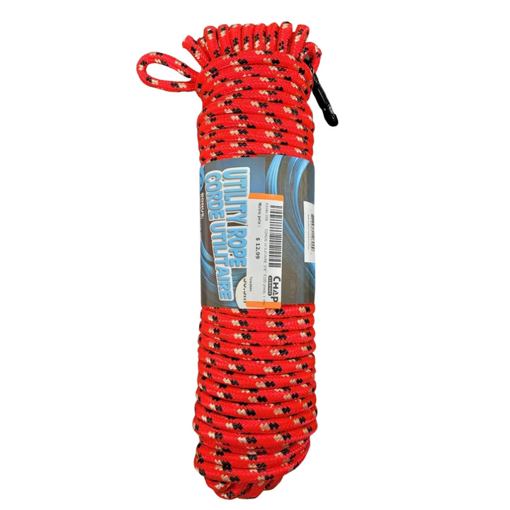 Utility cord with spring clip