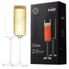 JoyJolt - Flûtes à champagne  Collection Claire en cristal, paquet de 2