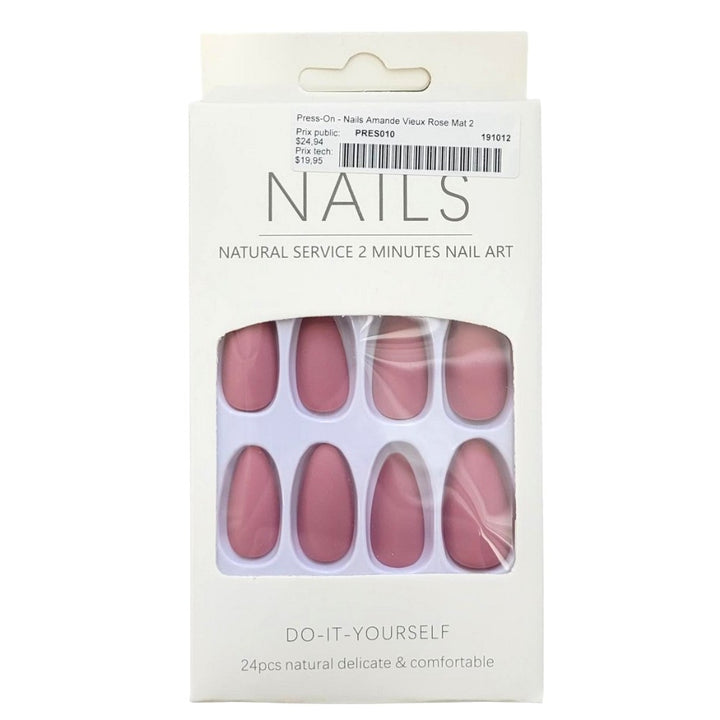 Press-On - Assortiment de faux ongle, 24 pièces