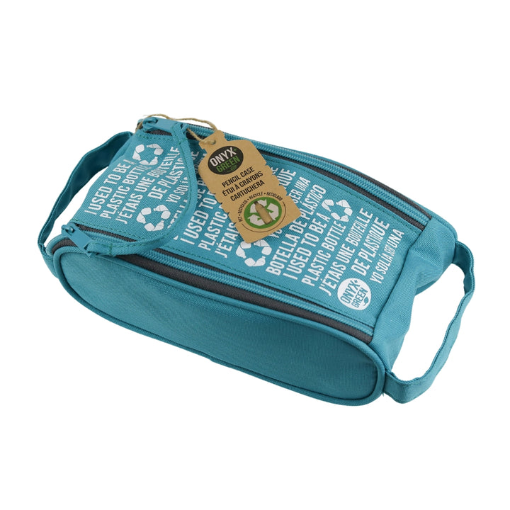 Onyx & Green - Étui à 2 fermetures éclairs