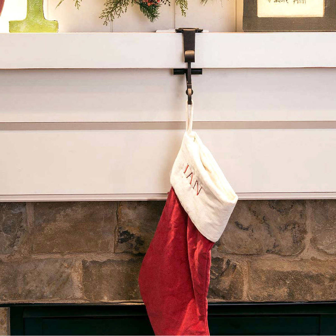 Ensemble 3 supports de cheminée pour guirlandes et bas de Noël