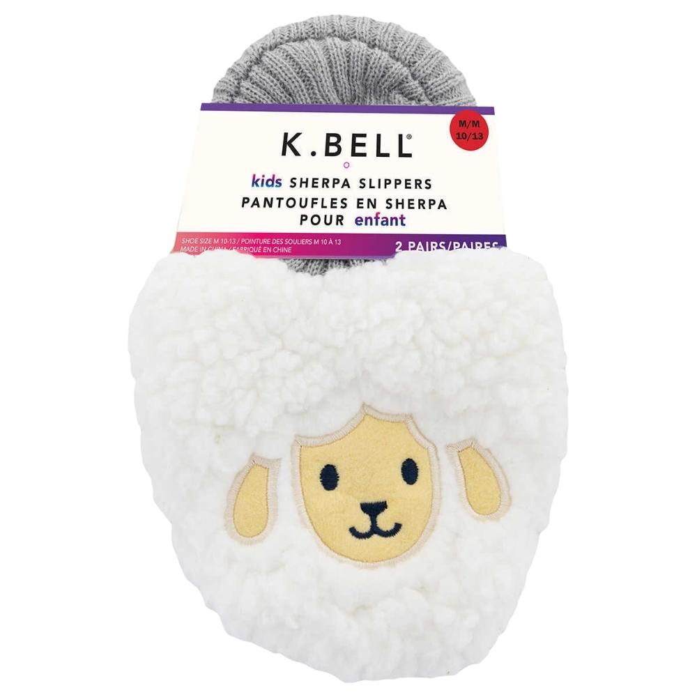 K.Bell Sherpa Slippers - 2-Pack