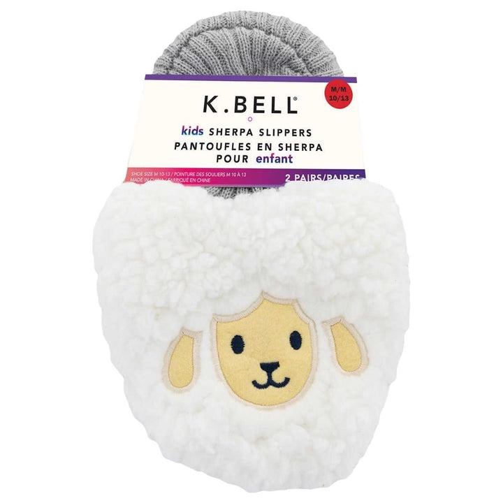 K.Bell Sherpa Slippers - 2-Pack