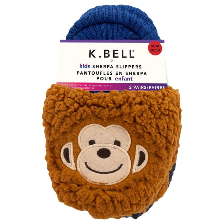 K.Bell Sherpa Slippers - 2-Pack