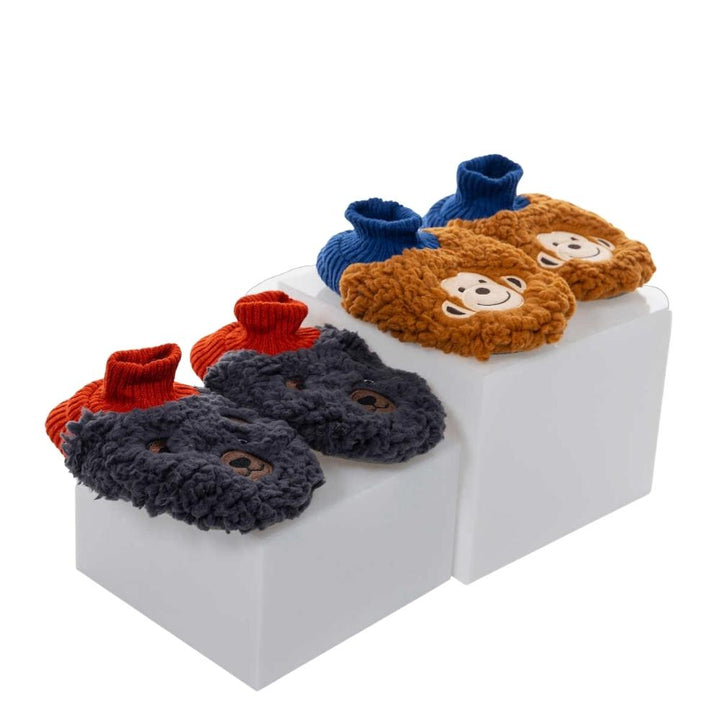 K.Bell Sherpa Slippers - 2-Pack
