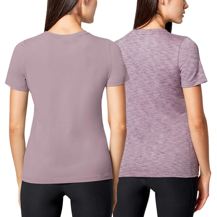 Mondetta – Chandail à manches courtes, paquet de 2