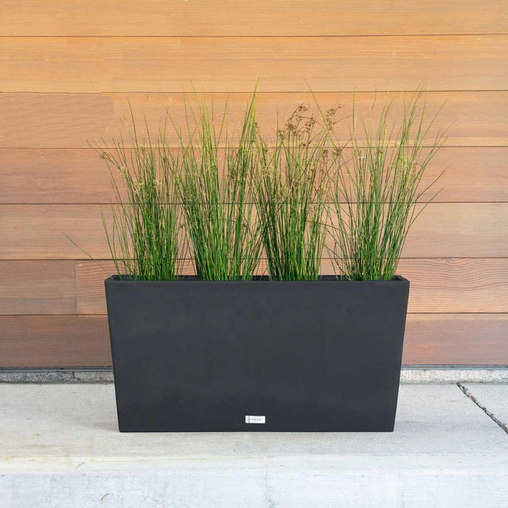 Veradek - Ensemble de 2 jardinières V-resin noires de 79 cm (31 po)