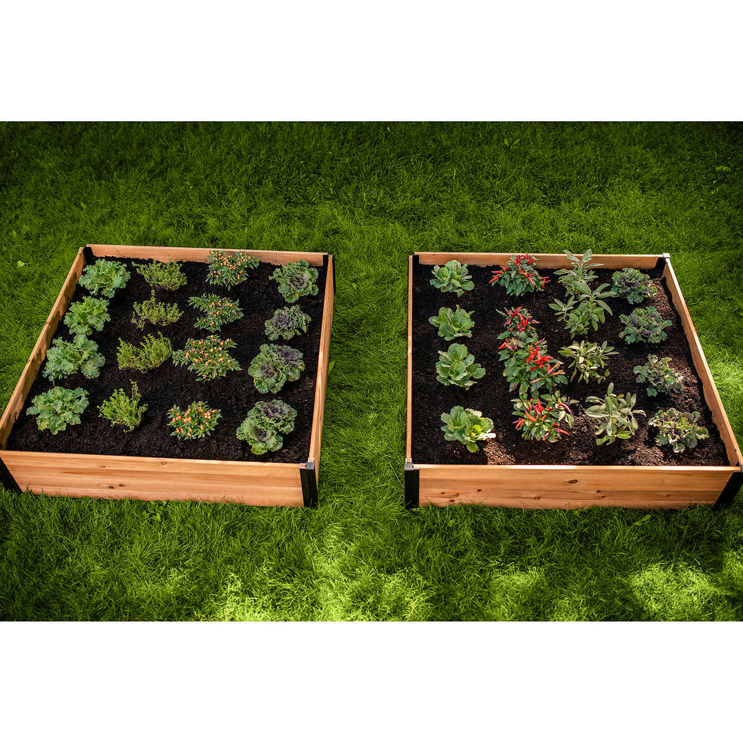 Vita - Ensemble de 2 lit de jardin Mezza 4 pi x 4 pi