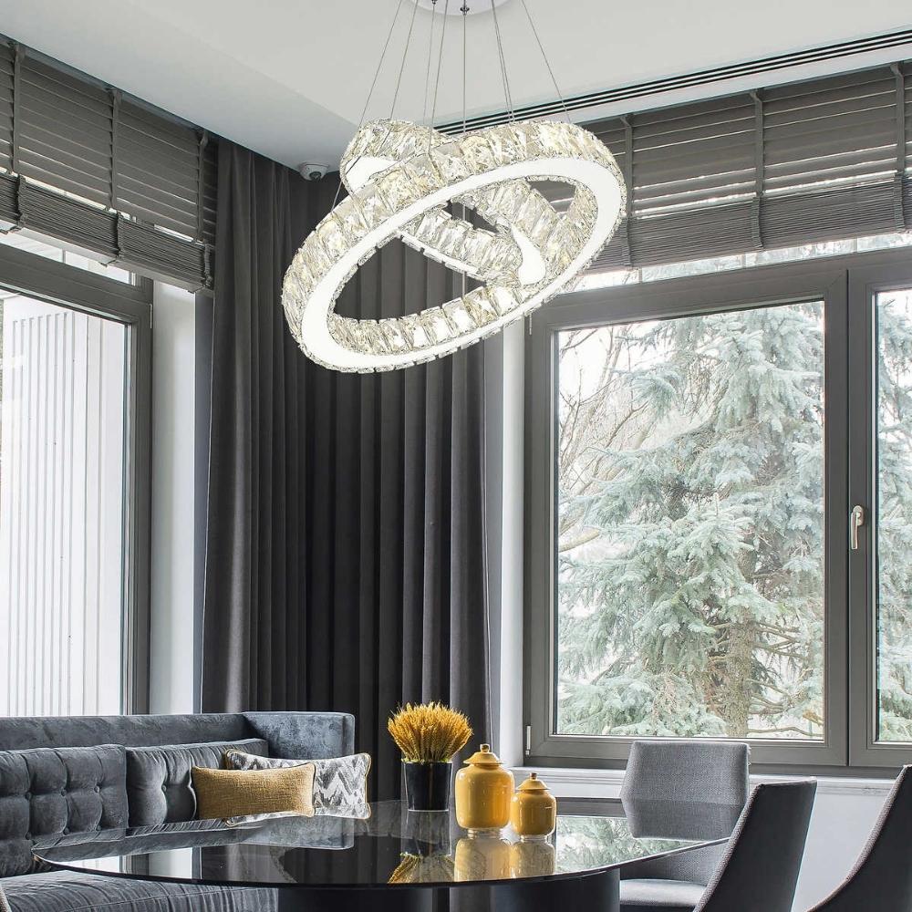 OVE - Luminaire semi-plafonnier suspendu à DEL intégrées