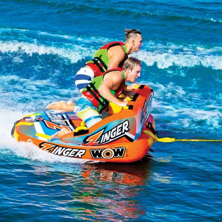 WOW - Bouée gonflable et tractable Zinger pour 1 ou 2 personnes