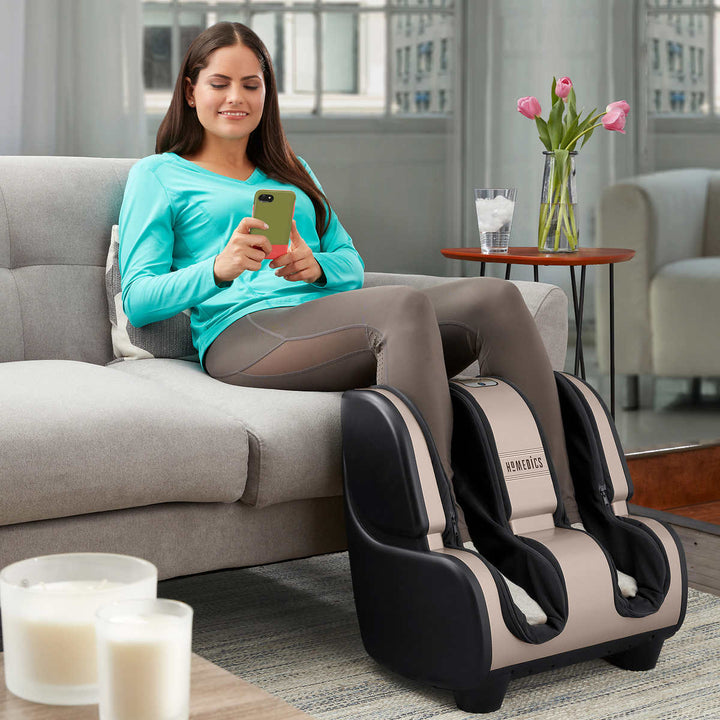 HoMedics Foot and Calf Massager with Soothing Heat