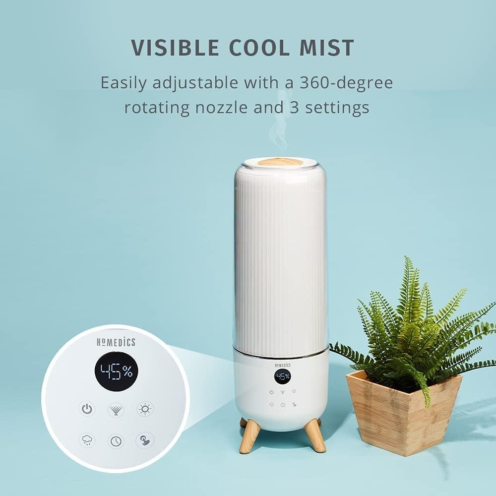 HoMedics - Humidificateur d'air à ultrasons, réservoir d'eau de 5,6 l