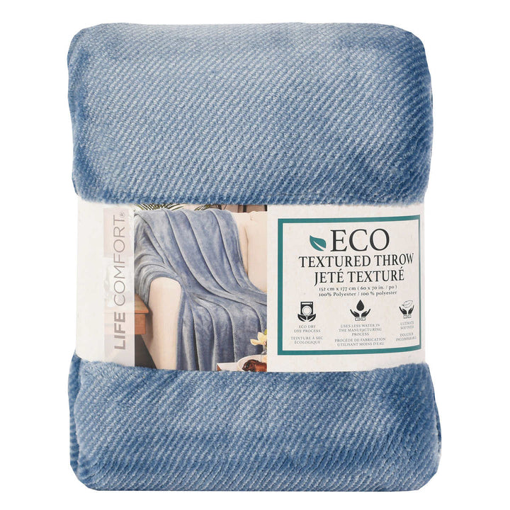 Life Comfort – Jeté texturé écologique 60 po x 70 po