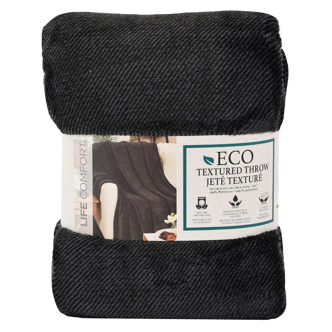 Life Comfort – Jeté texturé écologique 60 po x 70 po