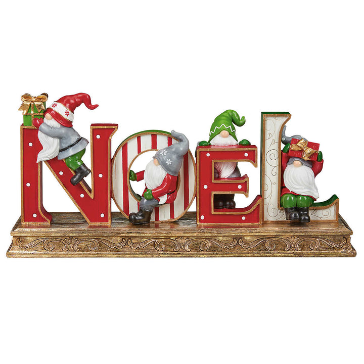 Sculpture « Noël » avec nains