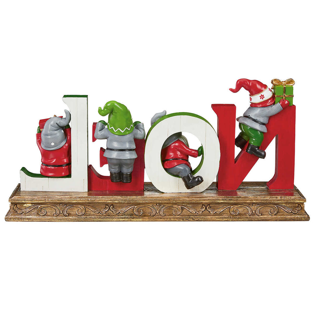 Sculpture « Noël » avec nains