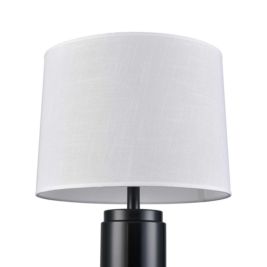 Bridgedport Design - Lampes à pied avec cylindre métallique, ensemble de 2