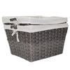 Faux Wicker Storage Bins