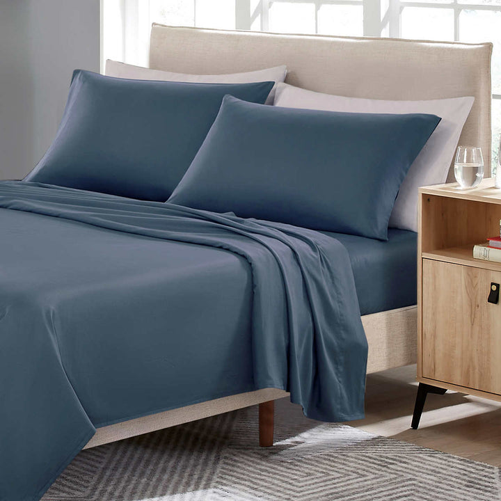 Scott Living 220 Thread Count Cotton Sateen Sheet Set