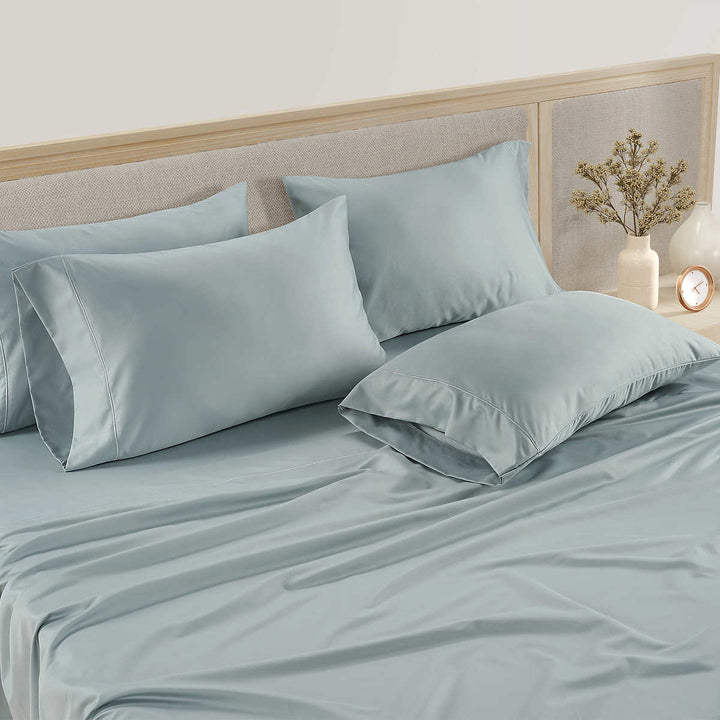 Scott Living 220 Thread Count Cotton Sateen Sheet Set
