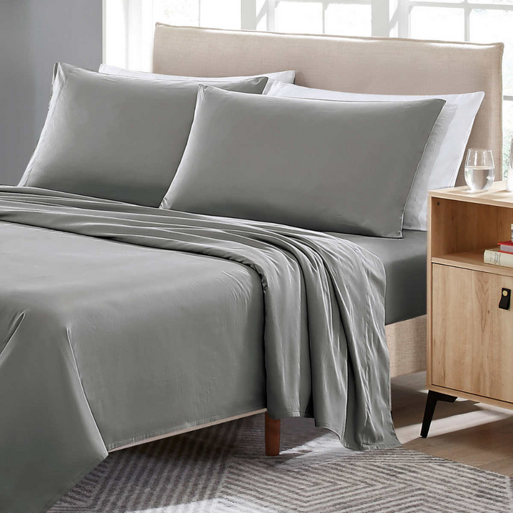 Scott Living 220 Thread Count Cotton Sateen Sheet Set