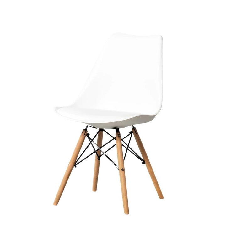 Bayside Furnishings - Ensemble de 2 chaises d'appoint capitonnées en cuir Eiffel