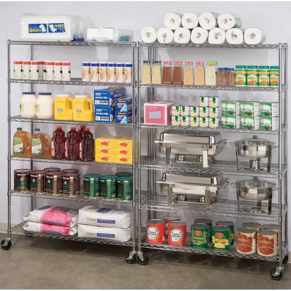 Seville Classics - Étagère commerciale à 6 tablettes