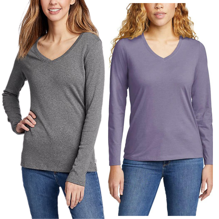 Eddie Bauer - Chandail à manches longues, paquet de 2