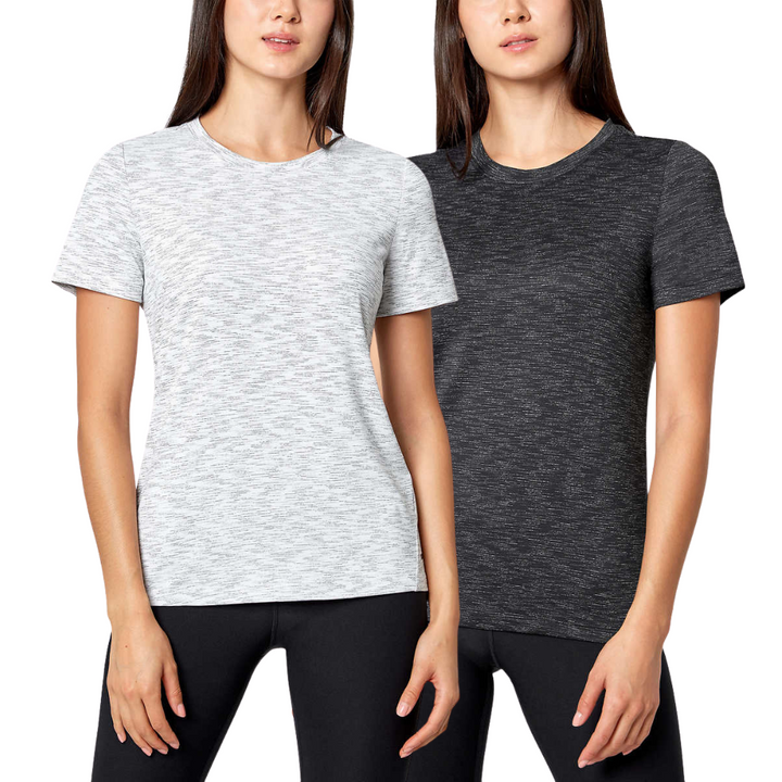 Mondetta – Chandail à manches courtes, paquet de 2