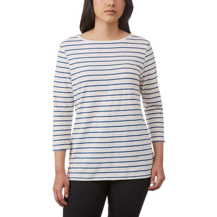 Pink Tartan - Chandail rayé à manches 3/4