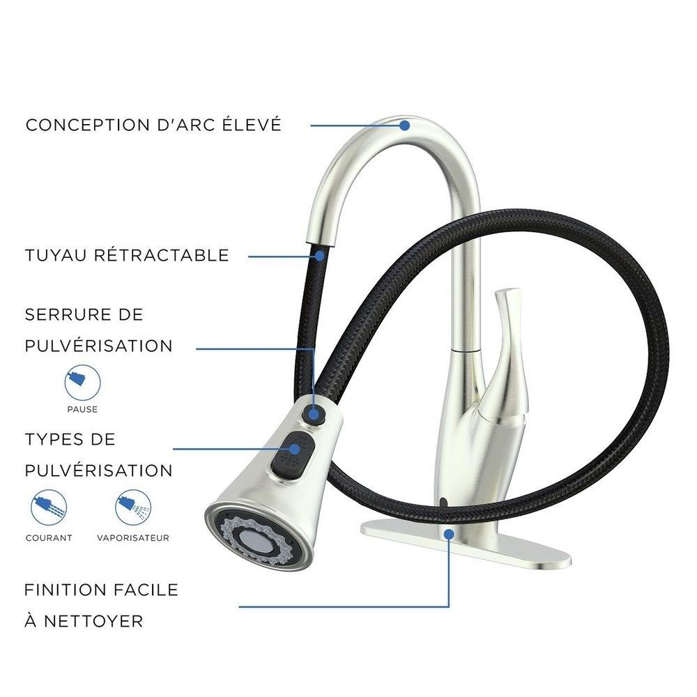 Bio Bidet - Robinet mitigeur de cuisine avec détecteur de mouvement